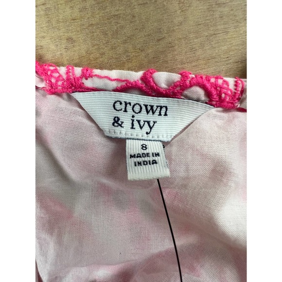 Crown & Ivy Top - New Women’s | Color: Pink/White | Size: 8 - Picture 4 of 5